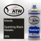 Preview: Mazda, Sparkling Black Metallic, 35N: 400ml Sprühdose, von ATW Autoteile West.